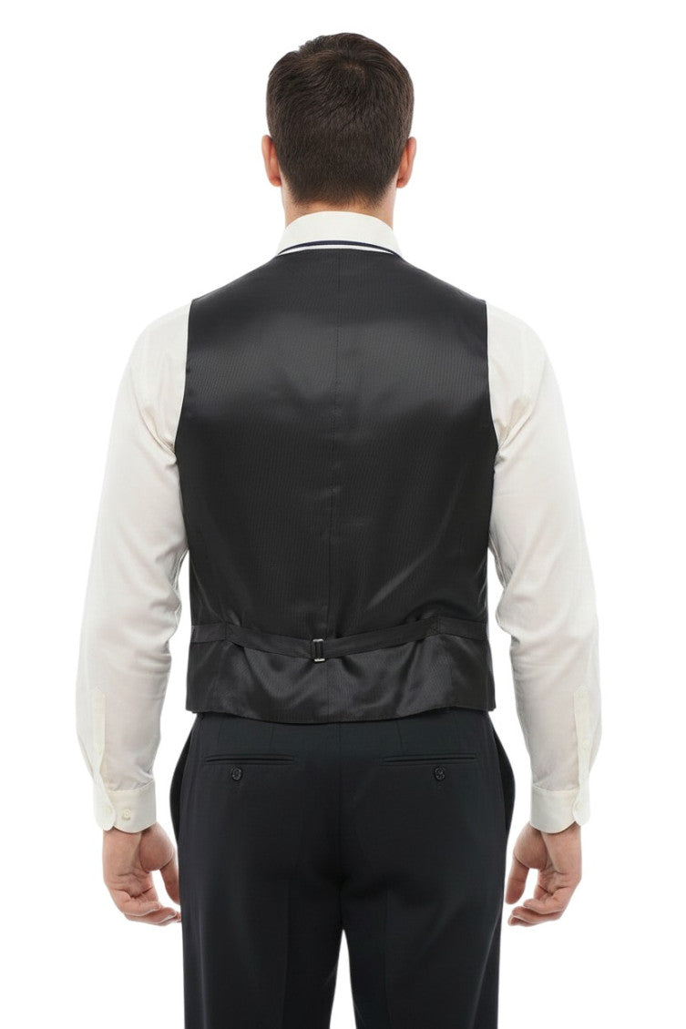 Blue Tailored V Neck Waistcoat 2