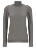 Grey Knitted Turtle Neck Sweater 1