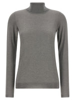 Grey Knitted Turtle Neck Sweater 1