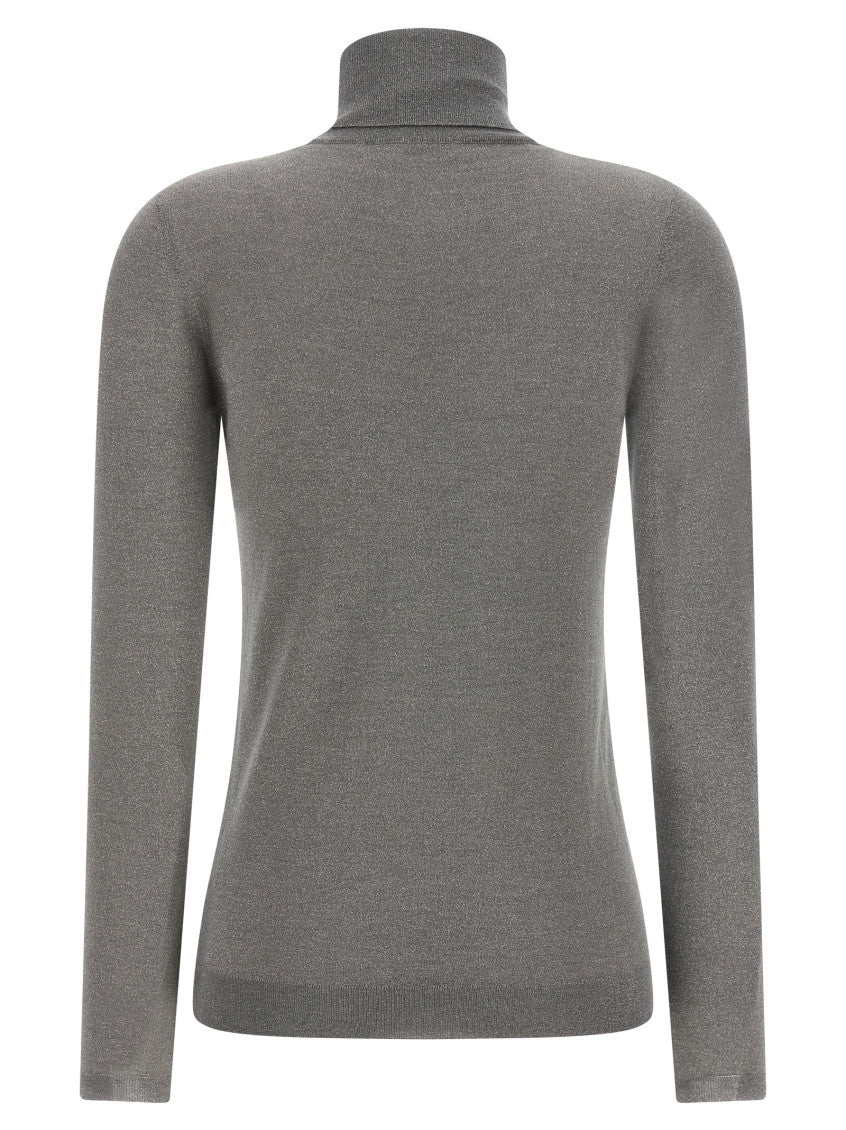 Grey Knitted Turtle Neck Sweater 2