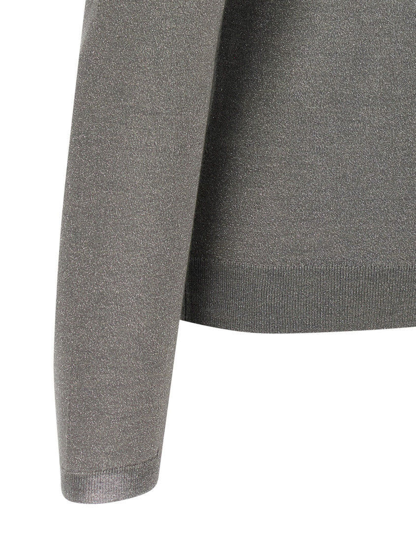 Grey Knitted Turtle Neck Sweater 4