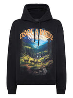 Black Graphic Print Hoodie 1