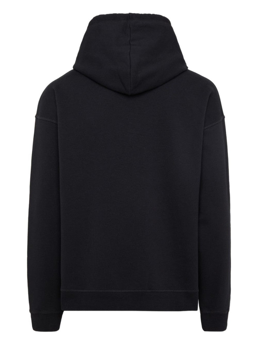 Black Graphic Print Hoodie 2