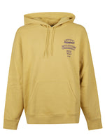 Yellow Cotton Printed Hoodie 1