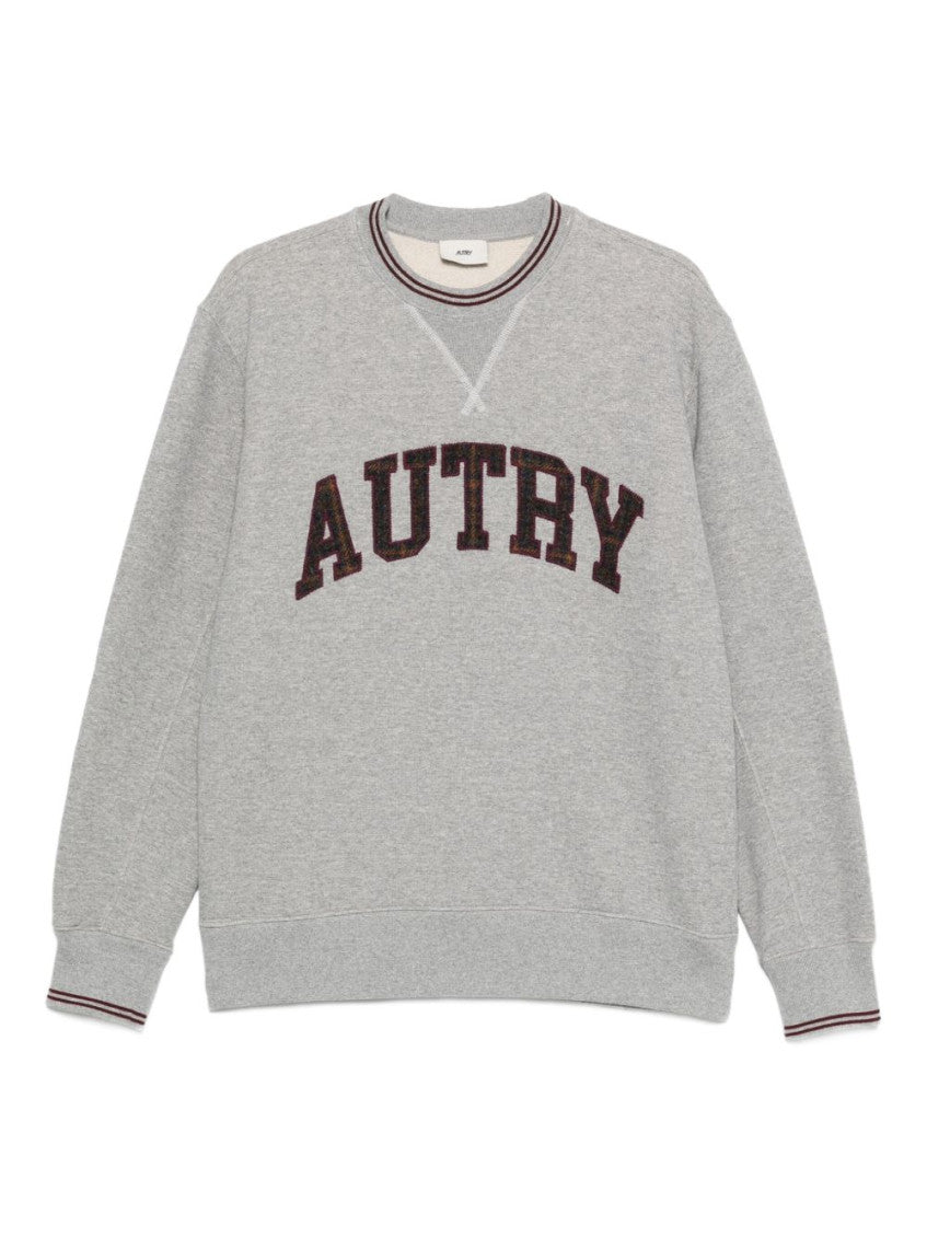 Grey Crewneck Logo Sweatshirt 1