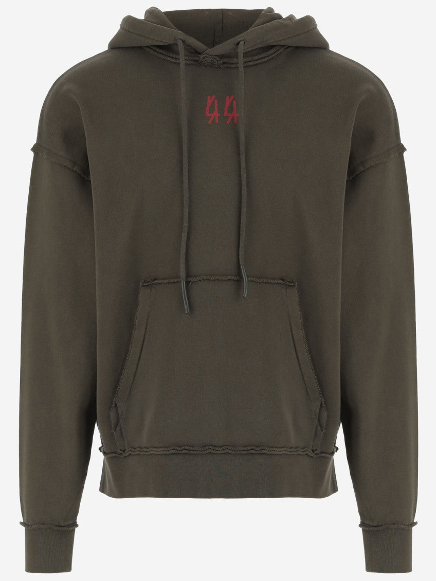 Green Logo Print Hoodie 1