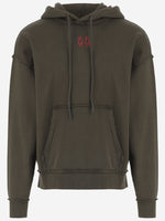 Green Logo Print Hoodie 1