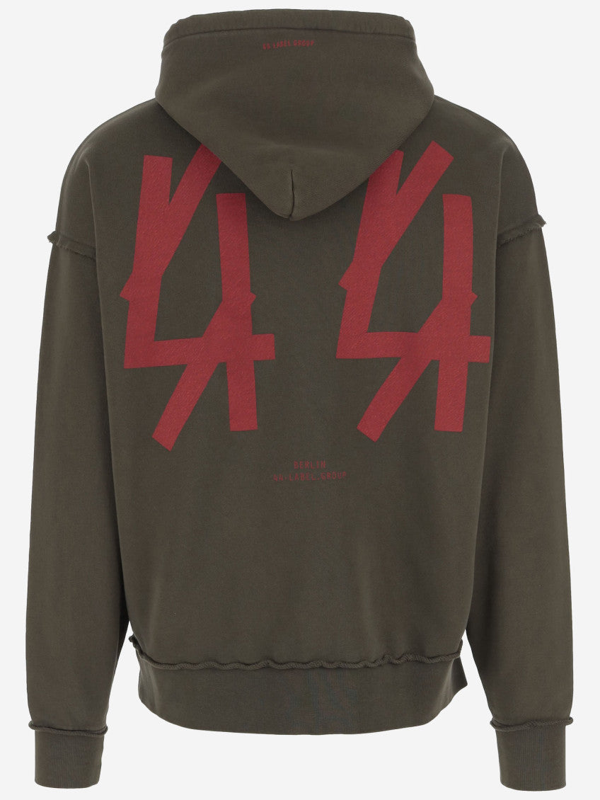 Green Logo Print Hoodie 2