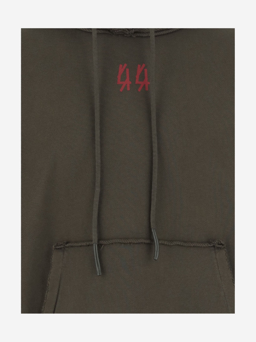 Green Logo Print Hoodie 3
