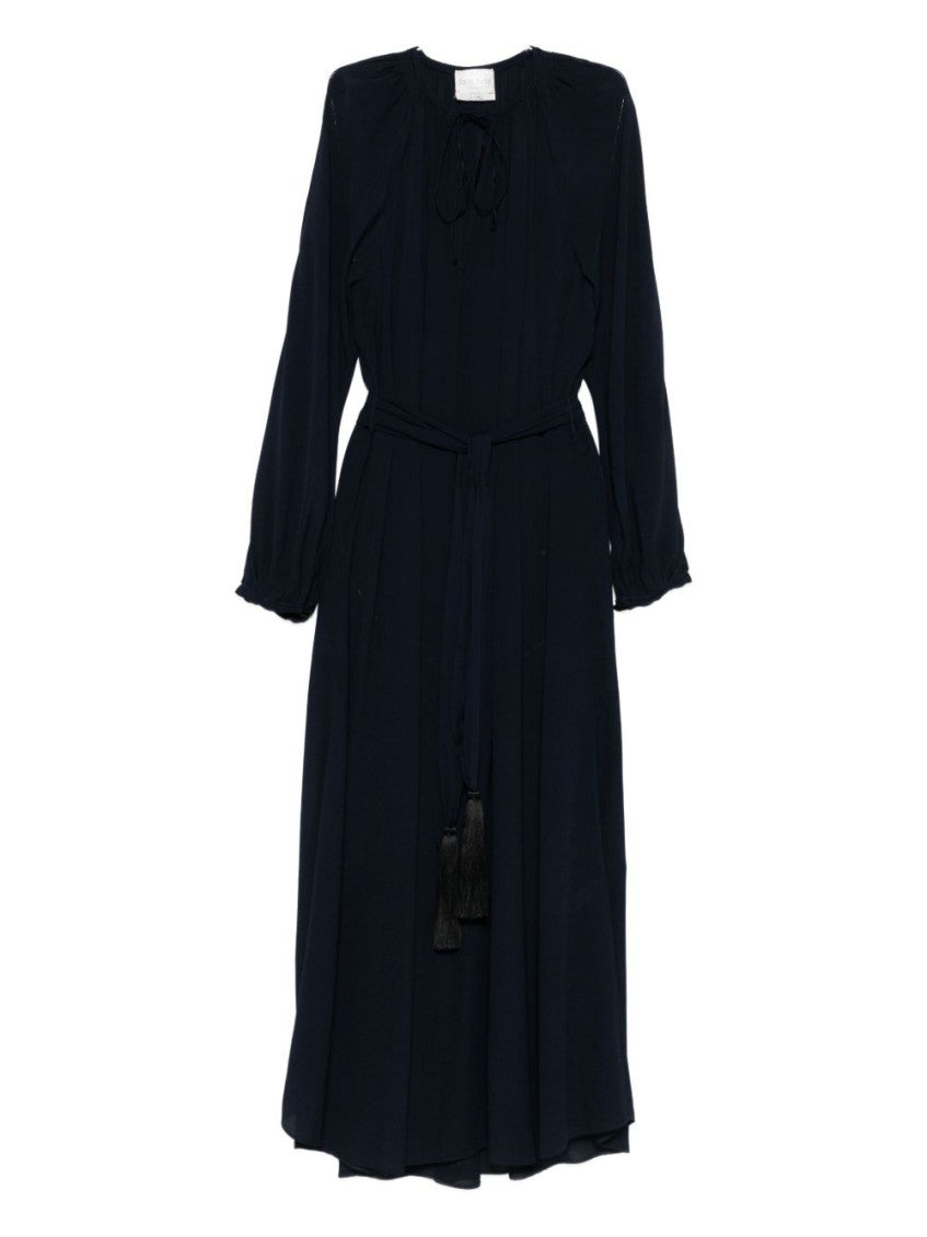 Navy Blue Tassel-embellished Maxi Dress 1