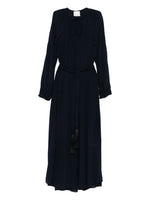 Navy Blue Tassel-embellished Maxi Dress 1