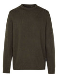 Green Elbow Patch Wool Sweater 1