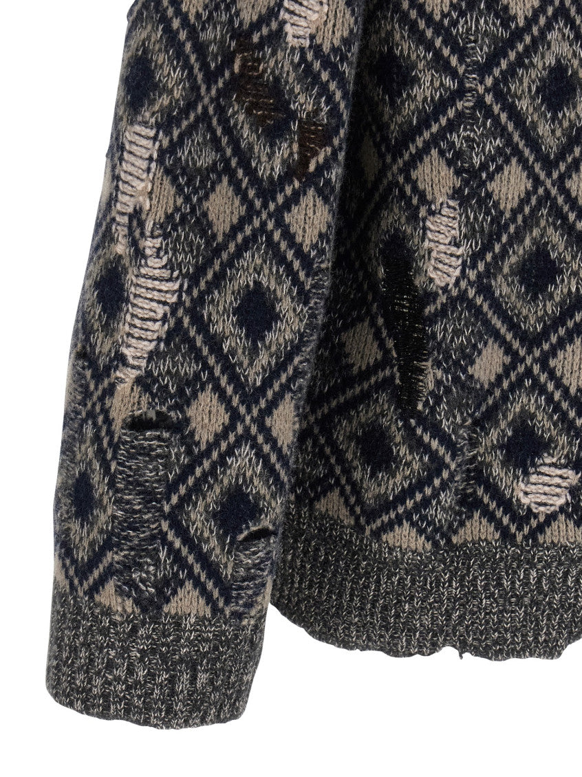 Multicolor 'Sibling' cardigan 4