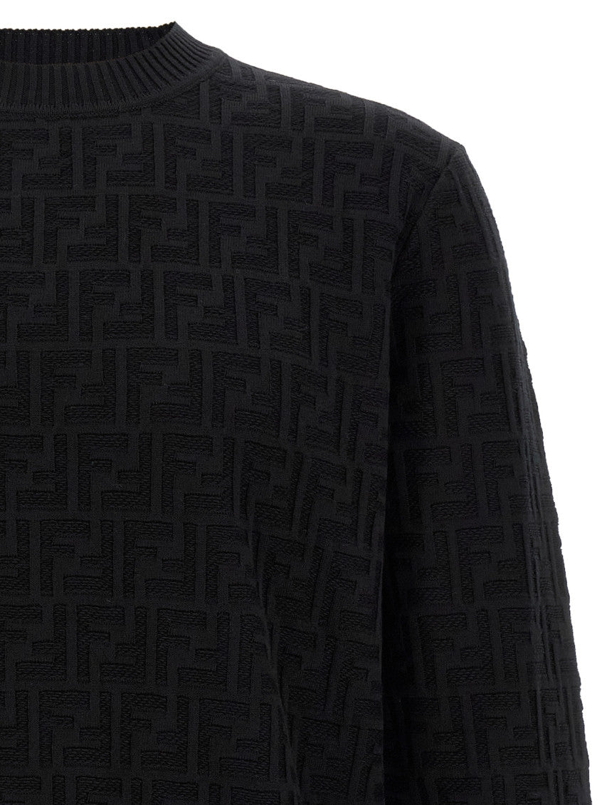 Black FF jacquard sweater 3