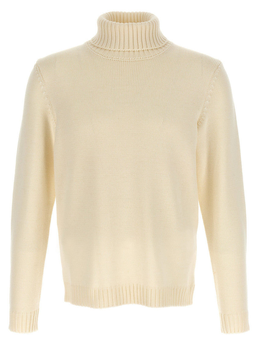White Turtle-Neck Sweater 1