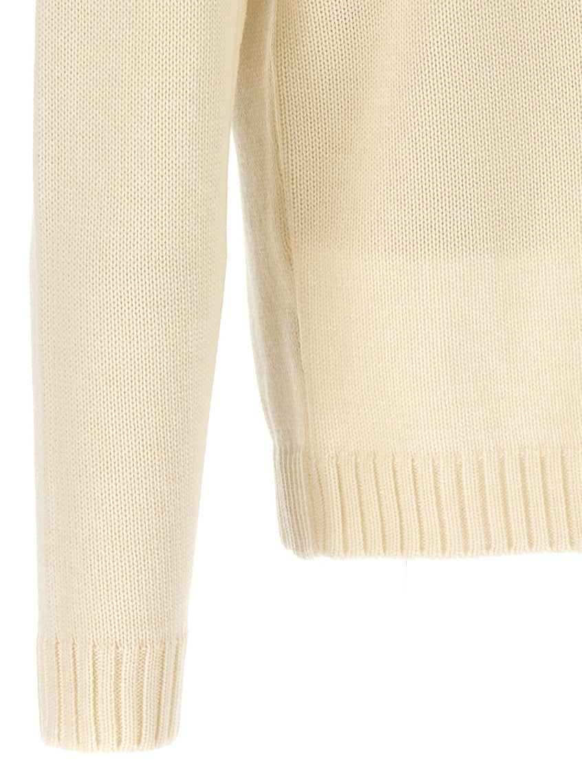 White Turtle-Neck Sweater 4