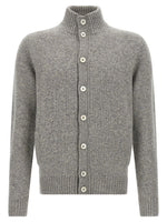 Grey 'Chioto' Cardigan Sweater 1