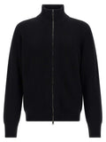 Black Ribbed cardigan 1