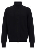Black Ribbed cardigan 1