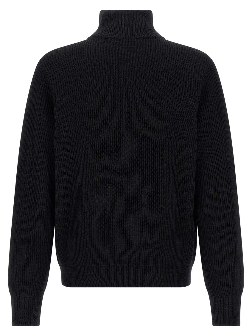 Black Ribbed cardigan 2