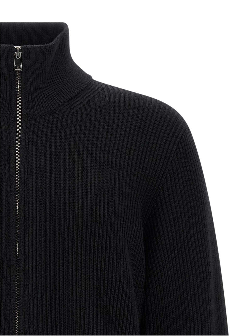 Black Ribbed cardigan 3