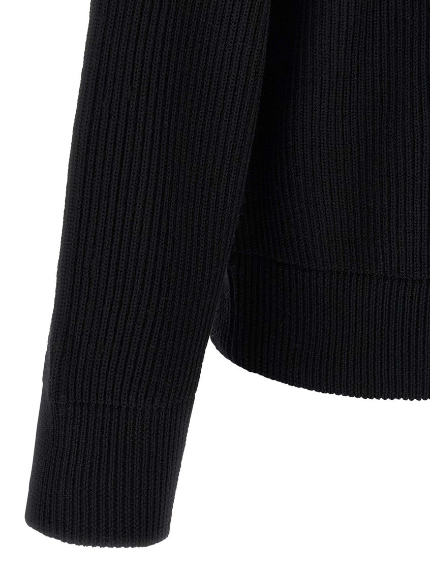 Black Ribbed cardigan 4