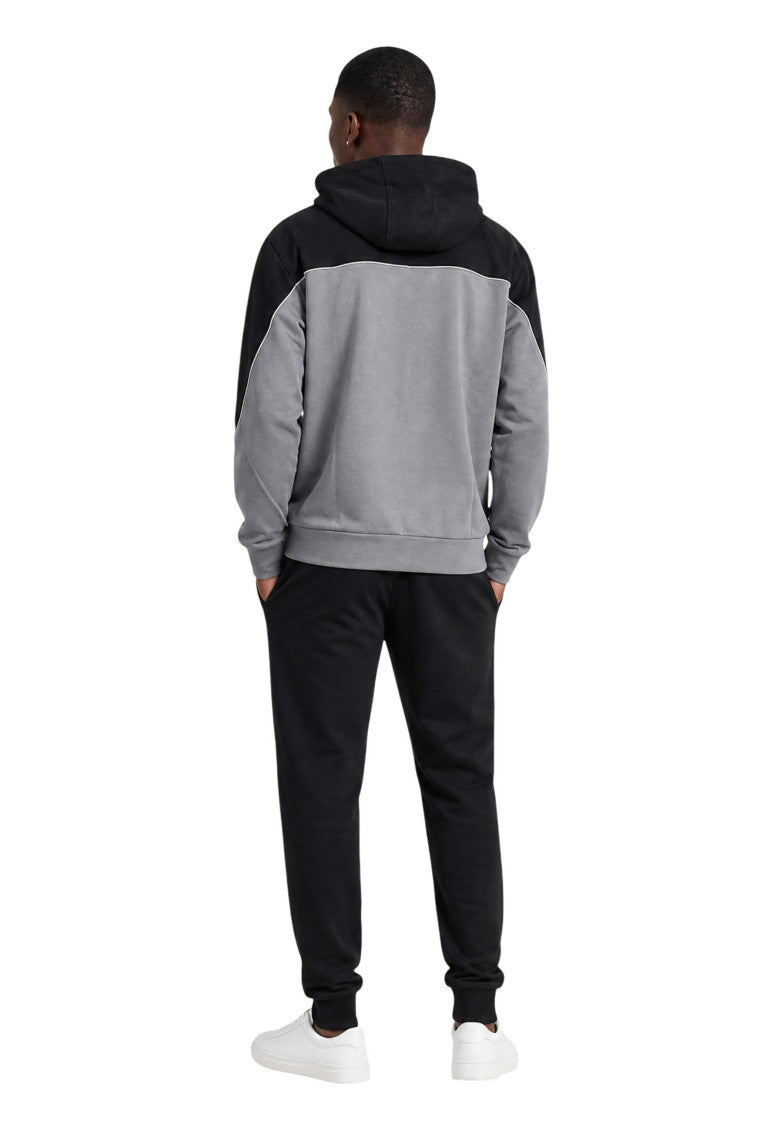 Black Cotton Regular Tracksuit 3