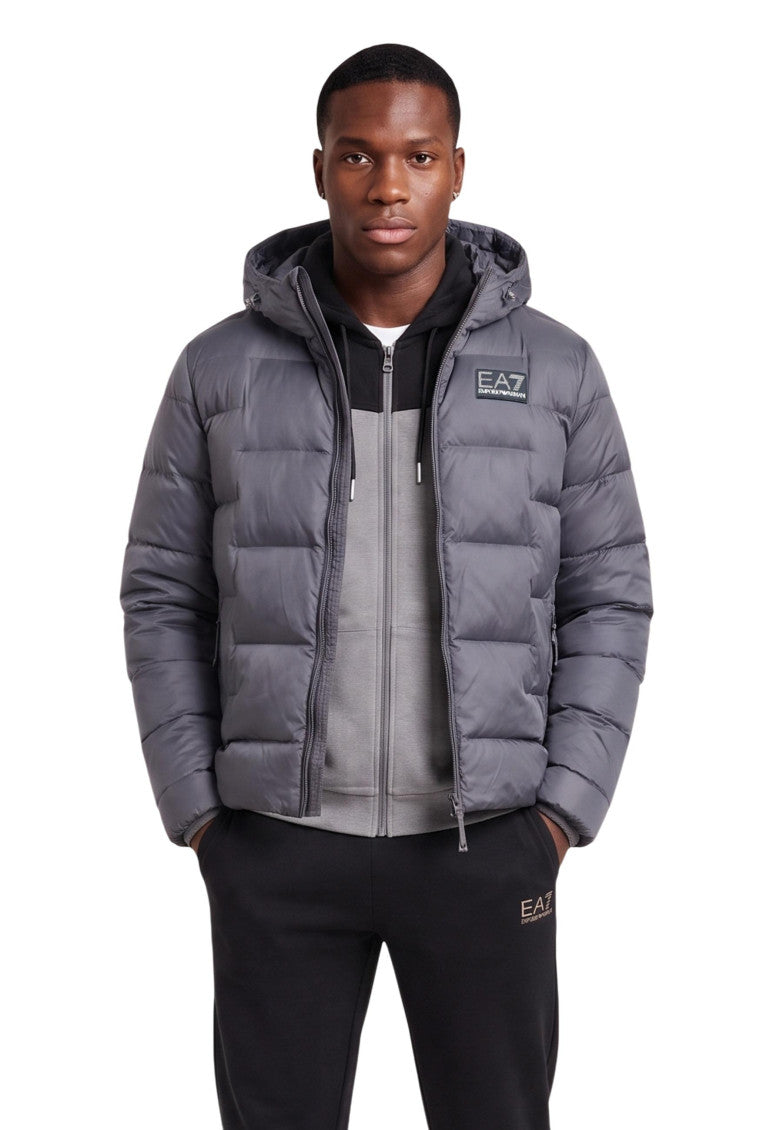 Slate Grey Quilted Jacket 2