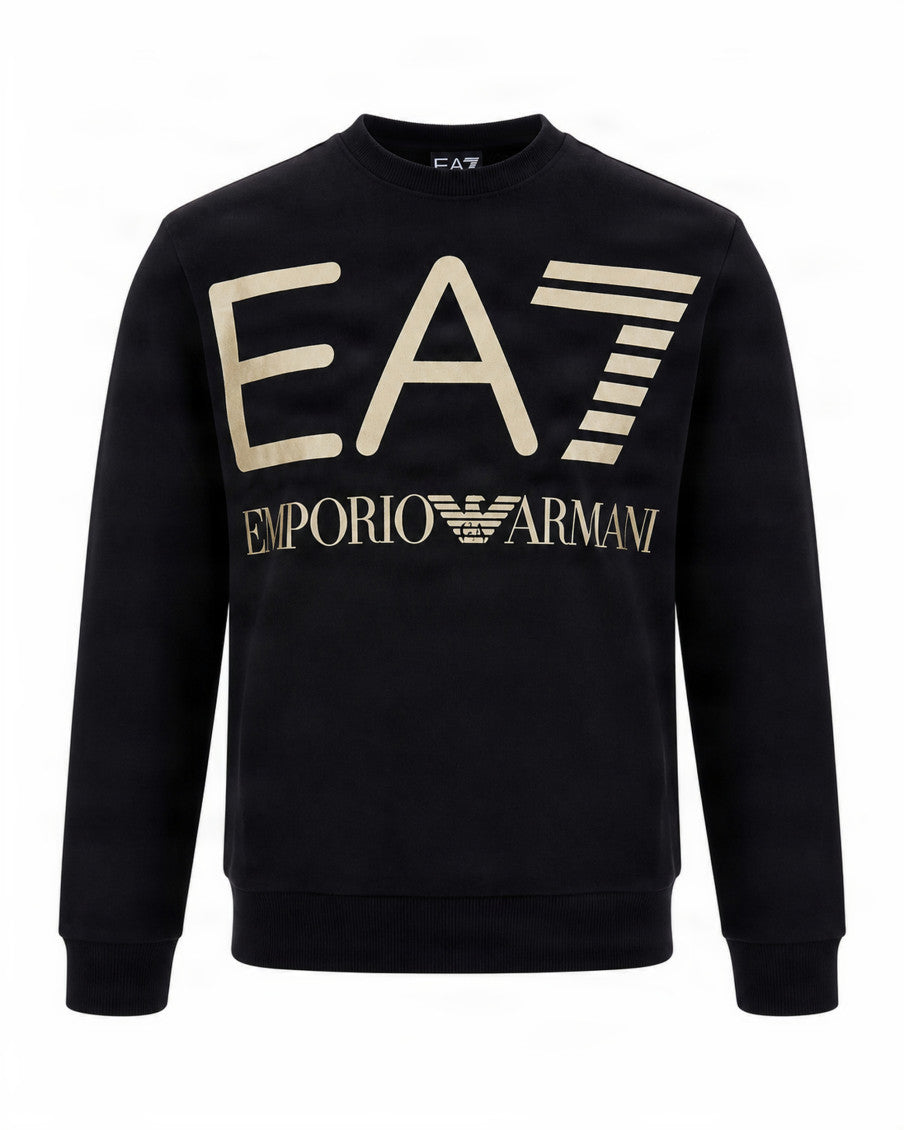 Black Crew Neck Sweatshirt 1