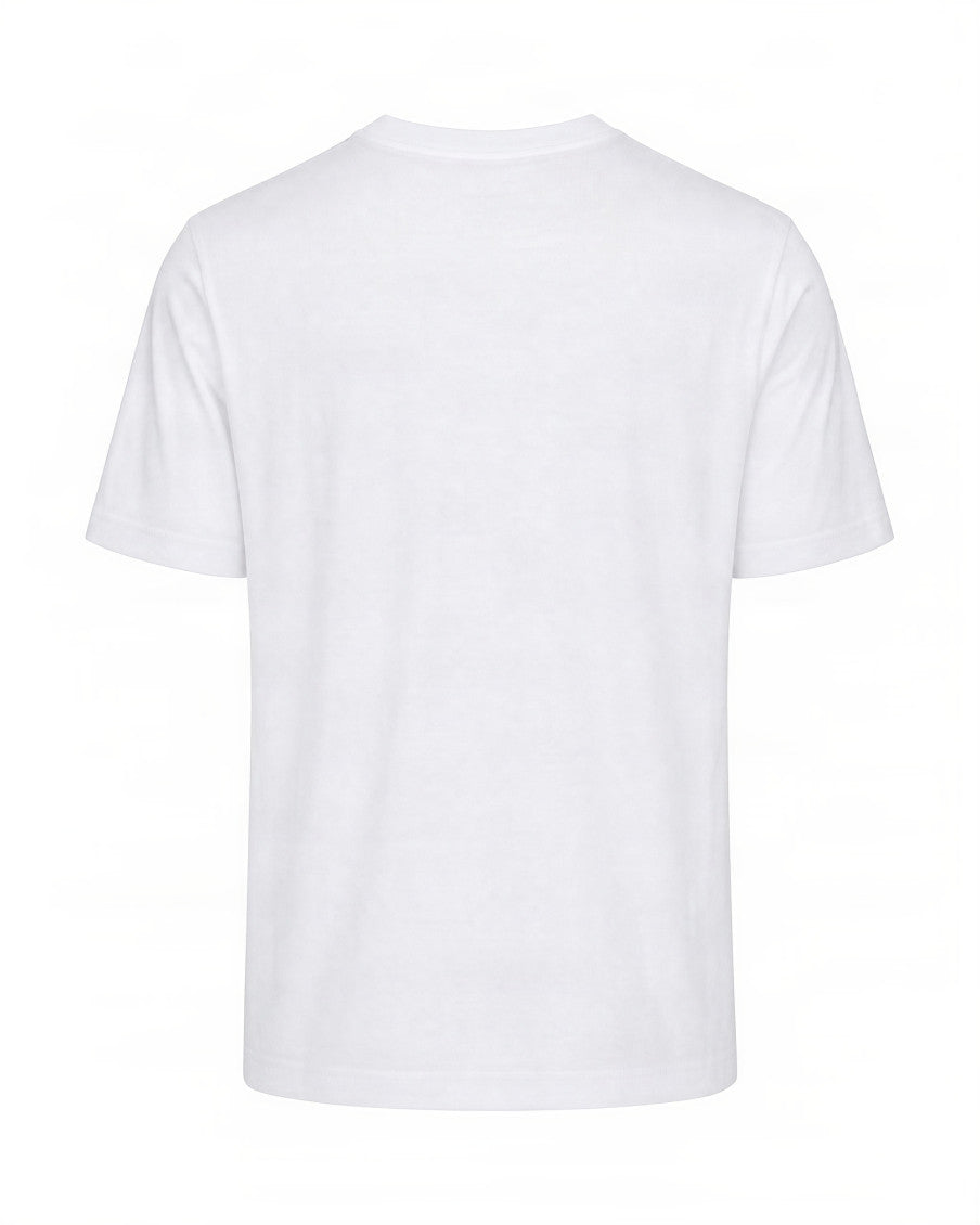 White Crew Neck T-Shirt 2