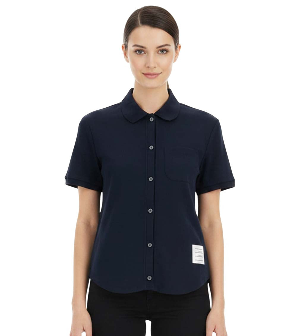 Navy Blue Regular Solid Shirt 1