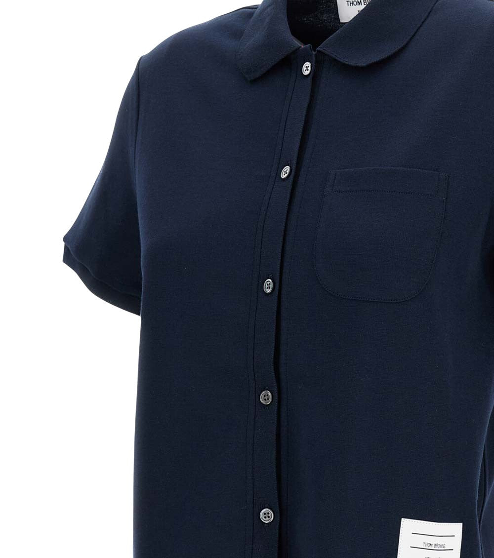 Navy Blue Regular Solid Shirt 3