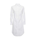 White Solid Shirt Mini Dress 1