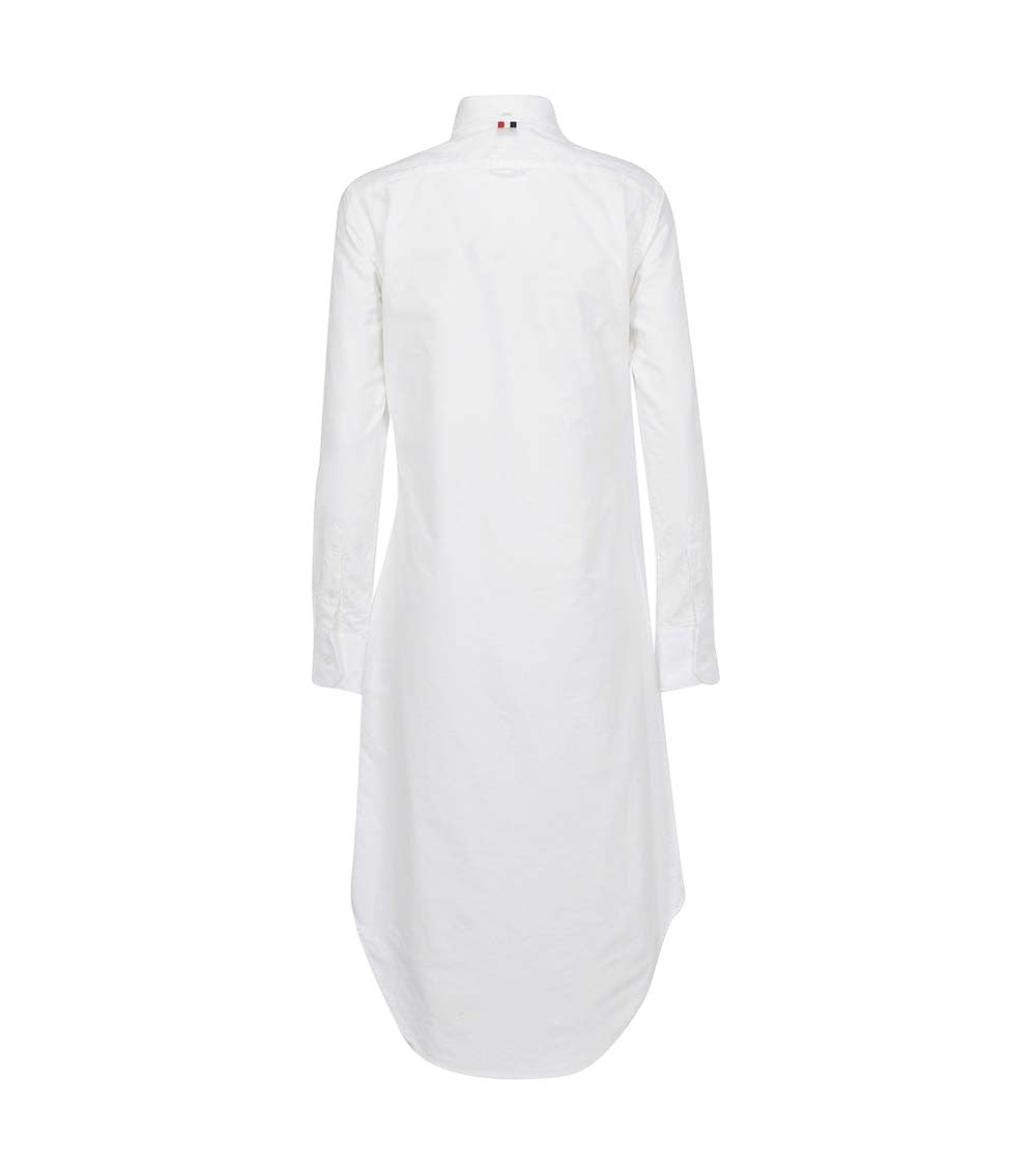 White Solid Shirt Mini Dress 2