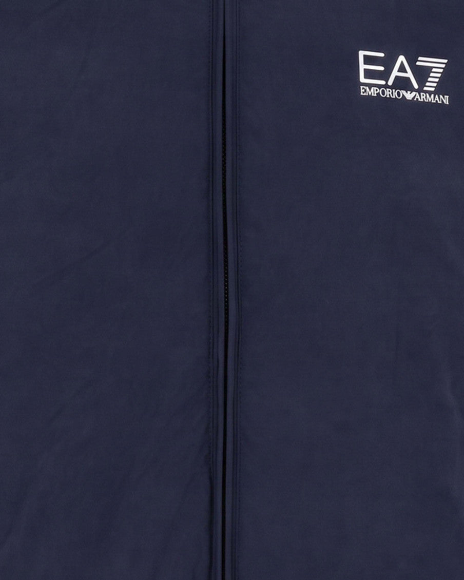 Navy Blue Mock Collar Jacket 3