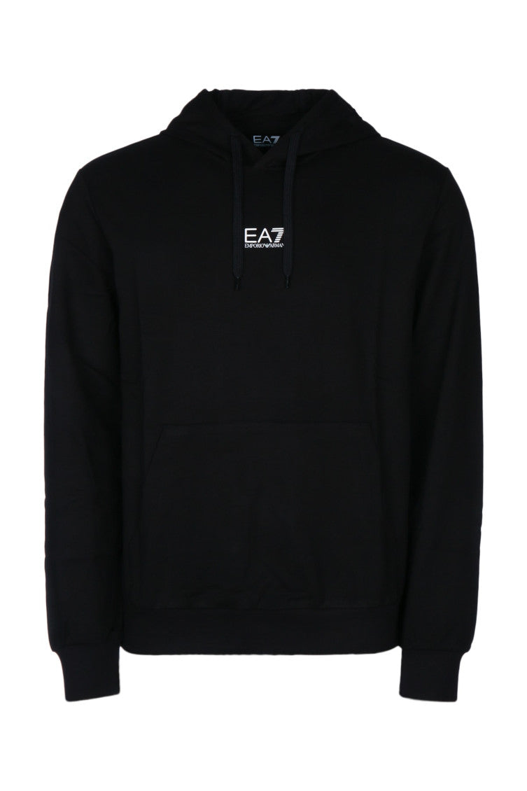 Black Logo Regular Hoodie 1