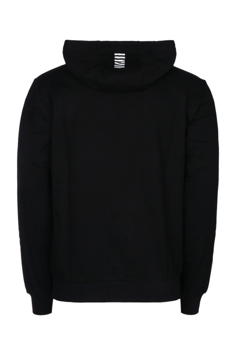 Black Logo Regular Hoodie 2
