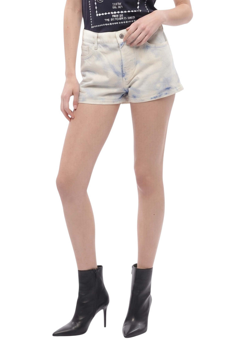Sky Blue Distressed Shorts 1