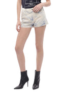 Sky Blue Distressed Shorts 1