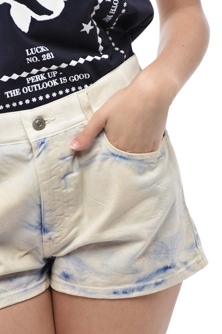 Sky Blue Distressed Shorts 3