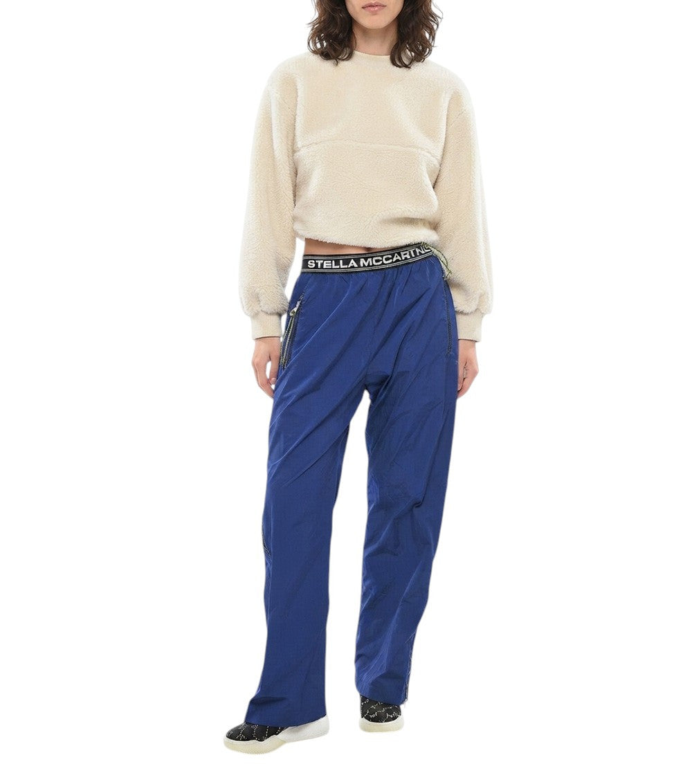 Blue Relaxed Flat Front Pant 1