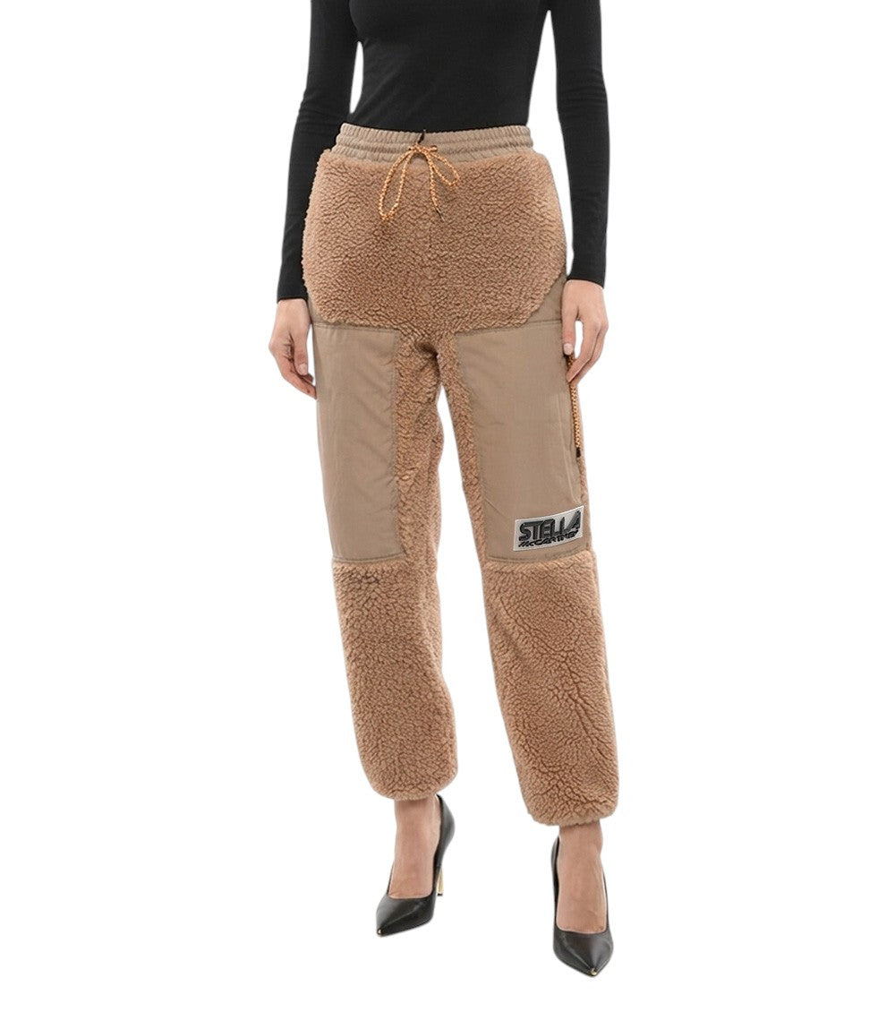 Beige Relaxed Elasticated Pants 1