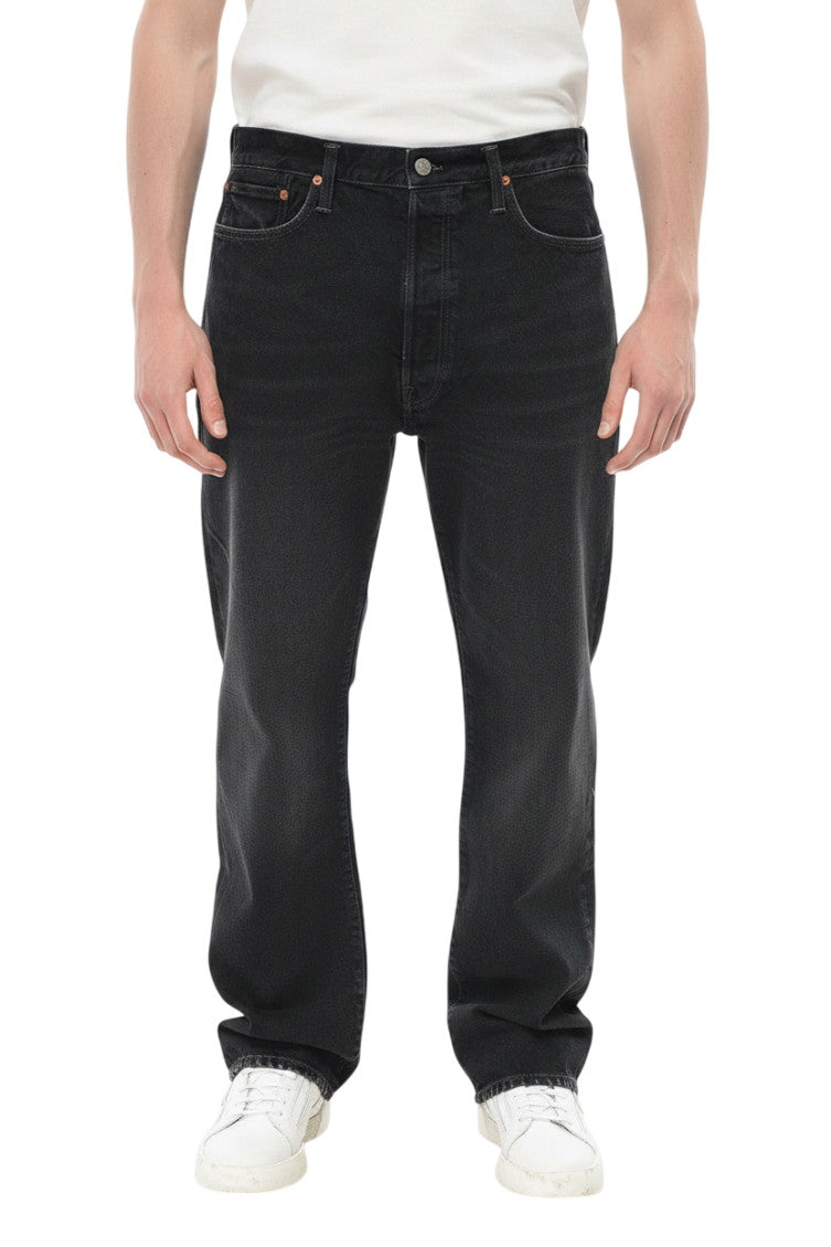 Black Regular Mid Rise Jeans 1