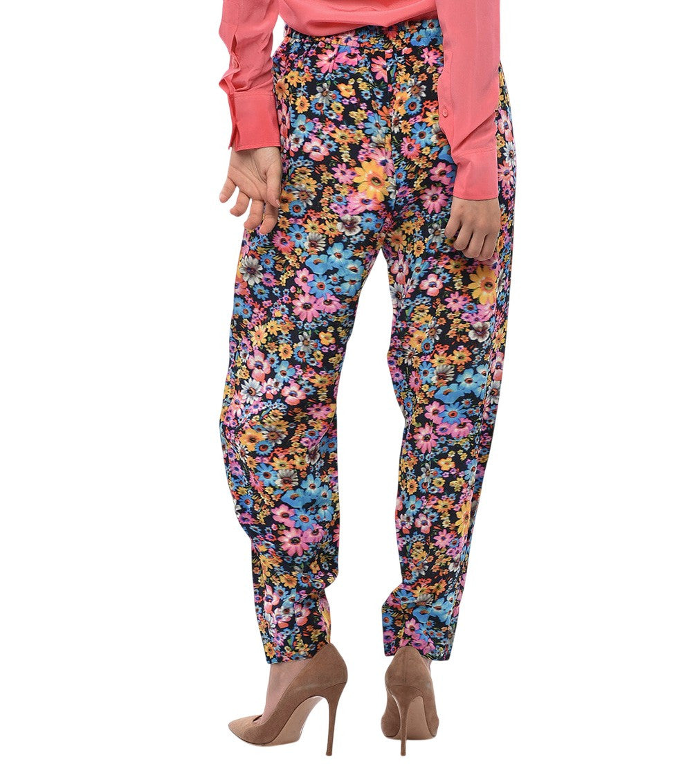 Multicolor Tapered Elasticated Pants 2