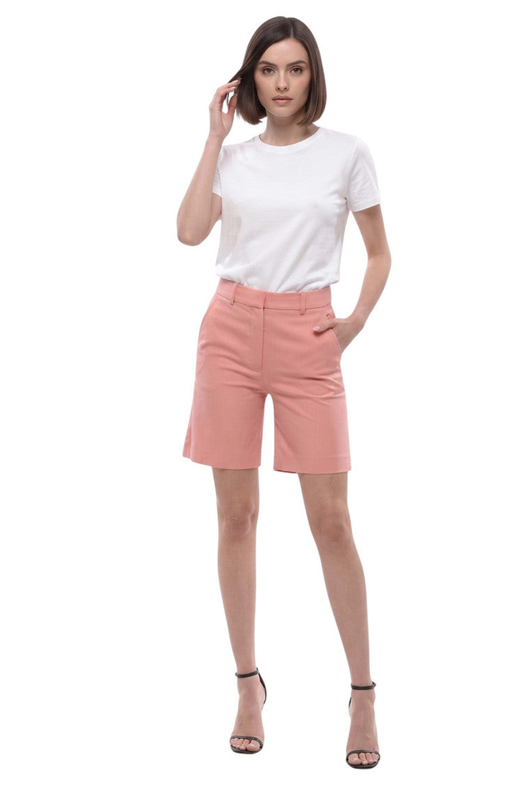 Pink Solid Shorts 4
