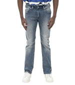 Blue Straight Mid Rise Jeans 1
