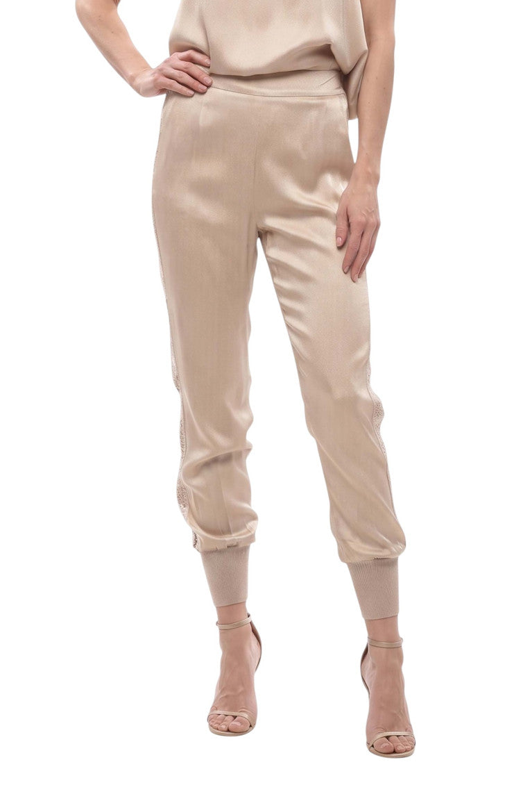 Beige Relaxed Joggers Pant 1