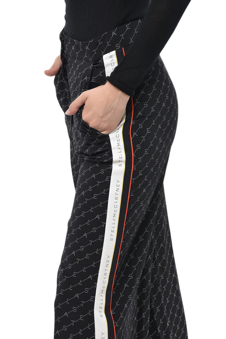 Black Relaxed Flat Front Pants 3