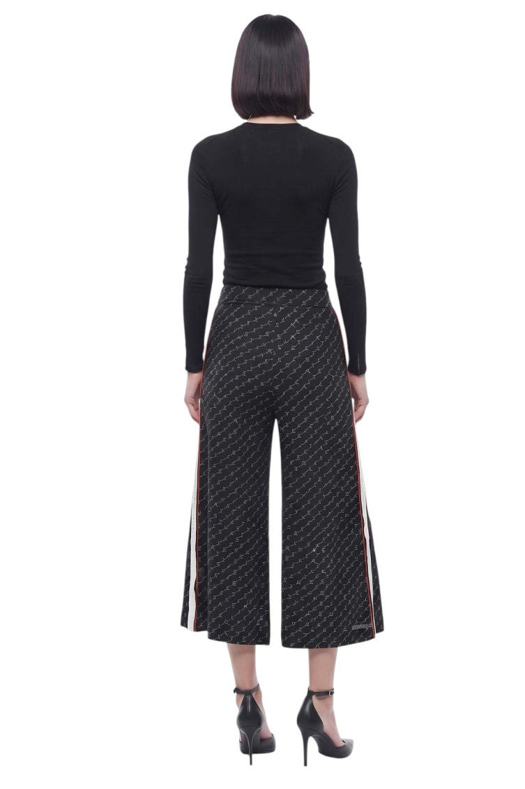 Black Relaxed Flat Front Pants 4