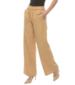 Brown Loose Elasticated Pants 1